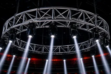 Escenario de truss para lanzamiento de producto